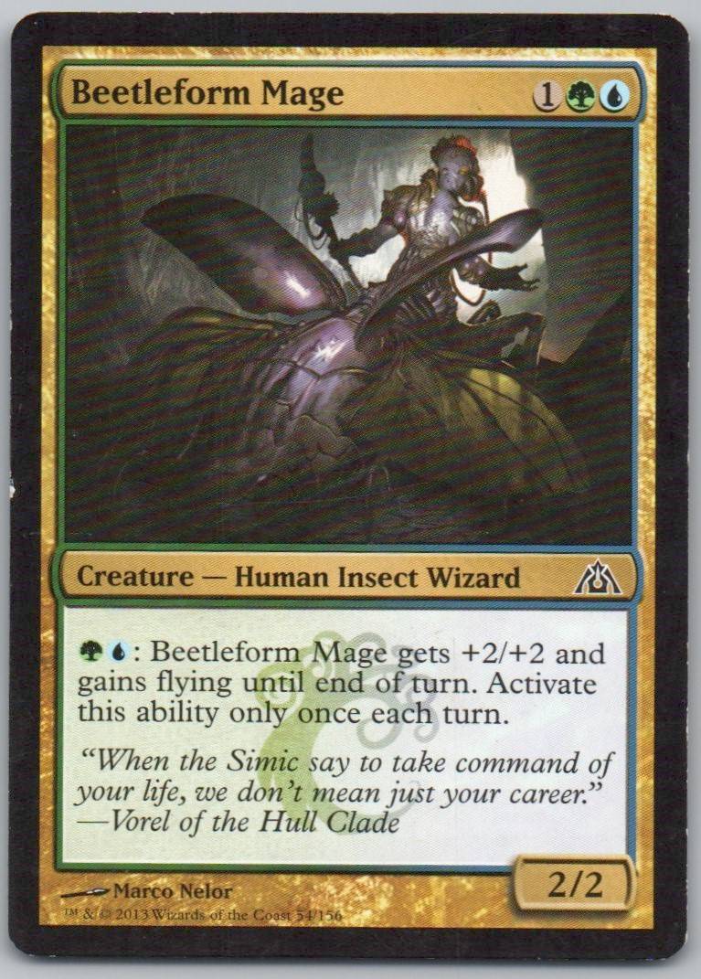 Beetleform Mage 54 Normal Creature Card - Dragon's Maze