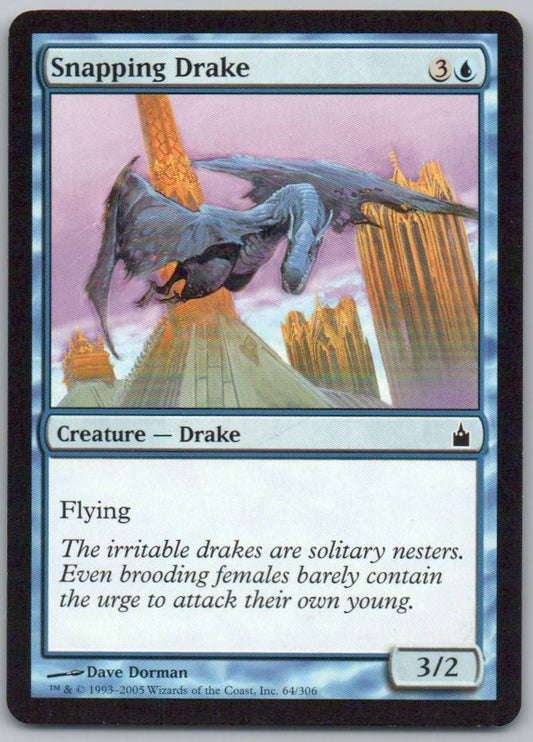 Snapping Drake 64 Normal Creature Card - Ravnica: City of Guilds
