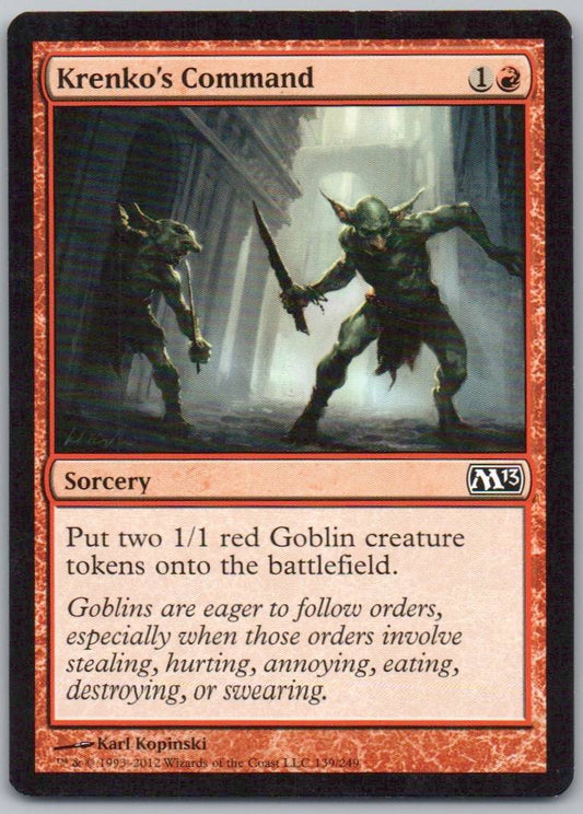 Krenko's Command 139 Normal Sorcery Card - Magic 2013