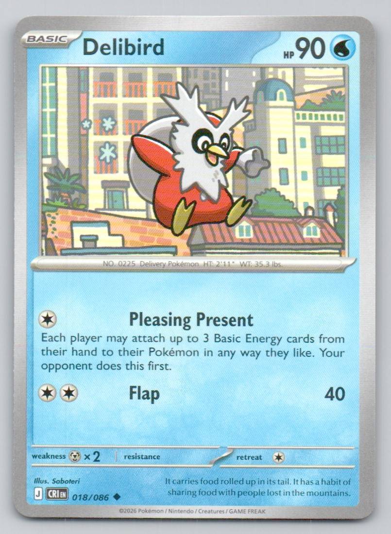 Delibird 018 NOR Card - ME04: Chaos Rising