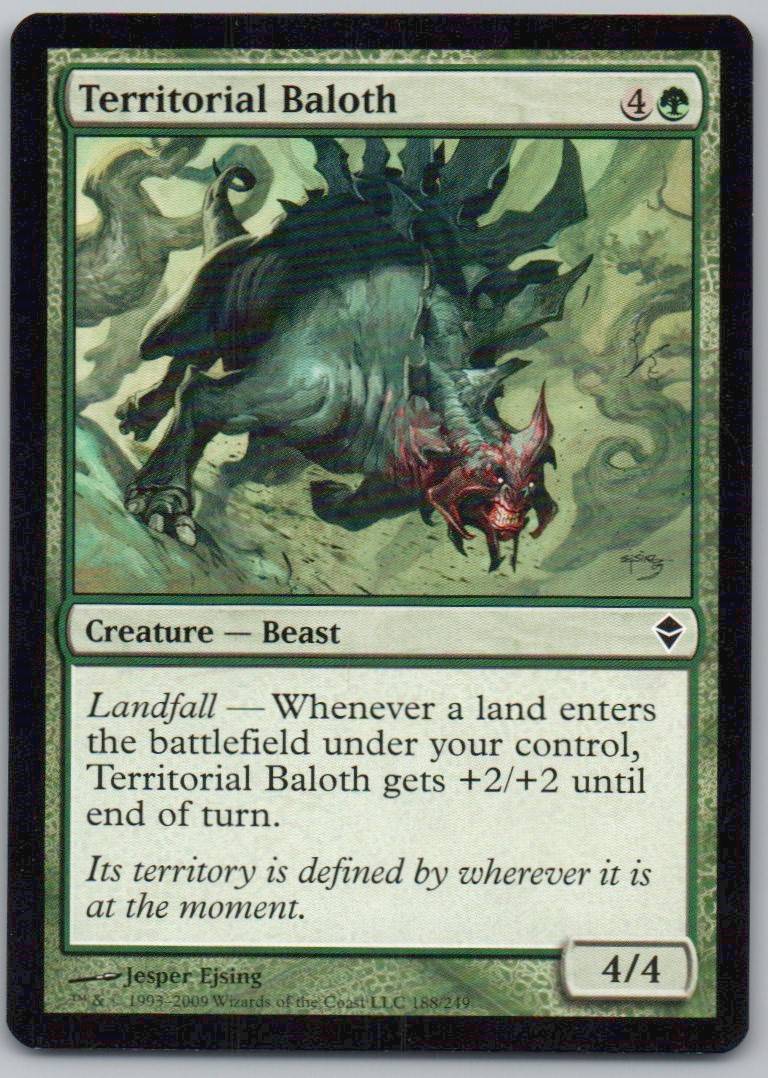 Territorial Baloth 188 Normal Creature Card - Zendikar