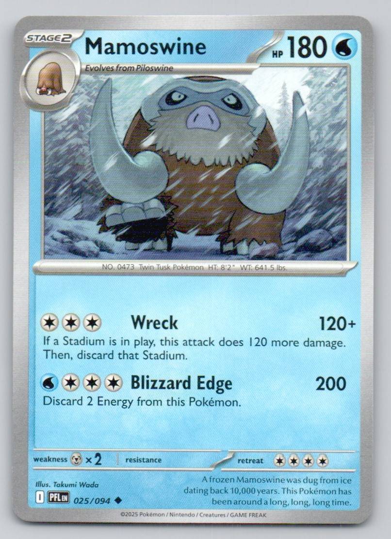 Mamoswine 025 NOR Card - Phantasmal Flames