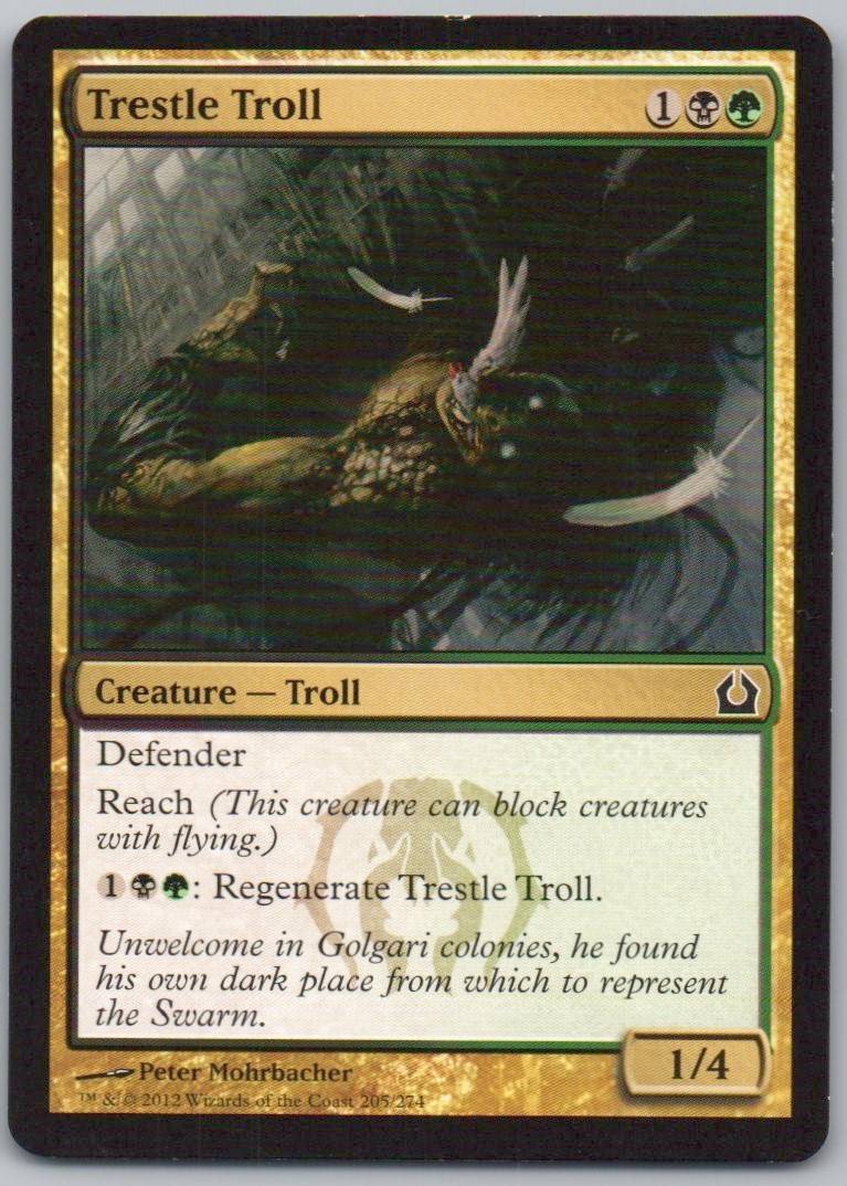 Trestle Troll 205 Normal Creature Card - Return to Ravnica