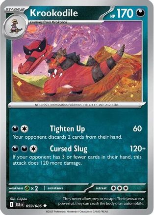 Krookodile 059 NOR Card - Black Bolt