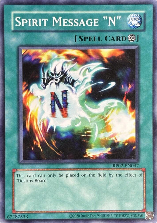 Spirit Message "N"