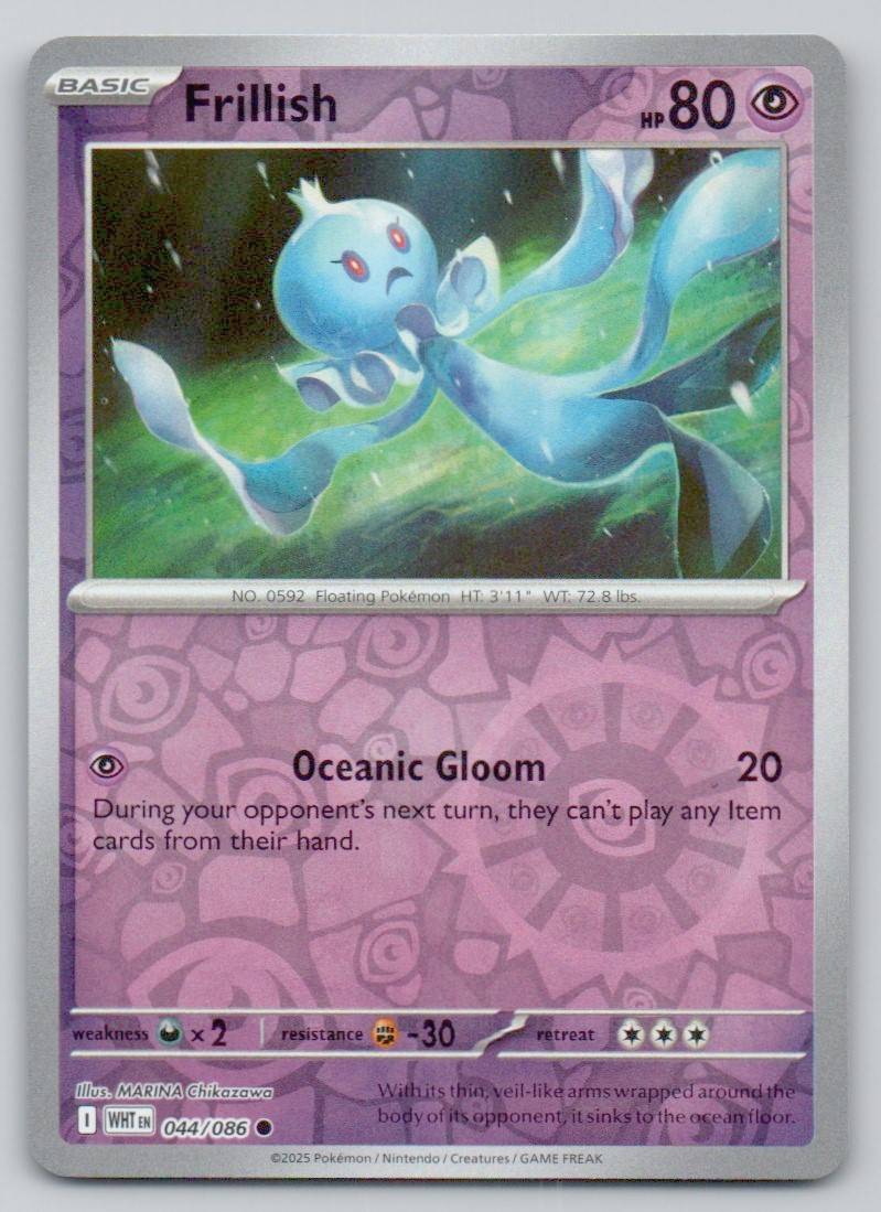 Frillish 044 REV Card - White Flare