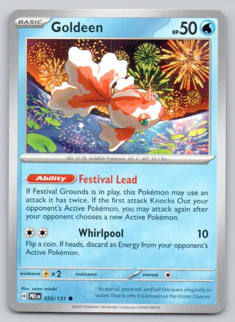 Goldeen 020 NOR Card - Prismatic Evolutions