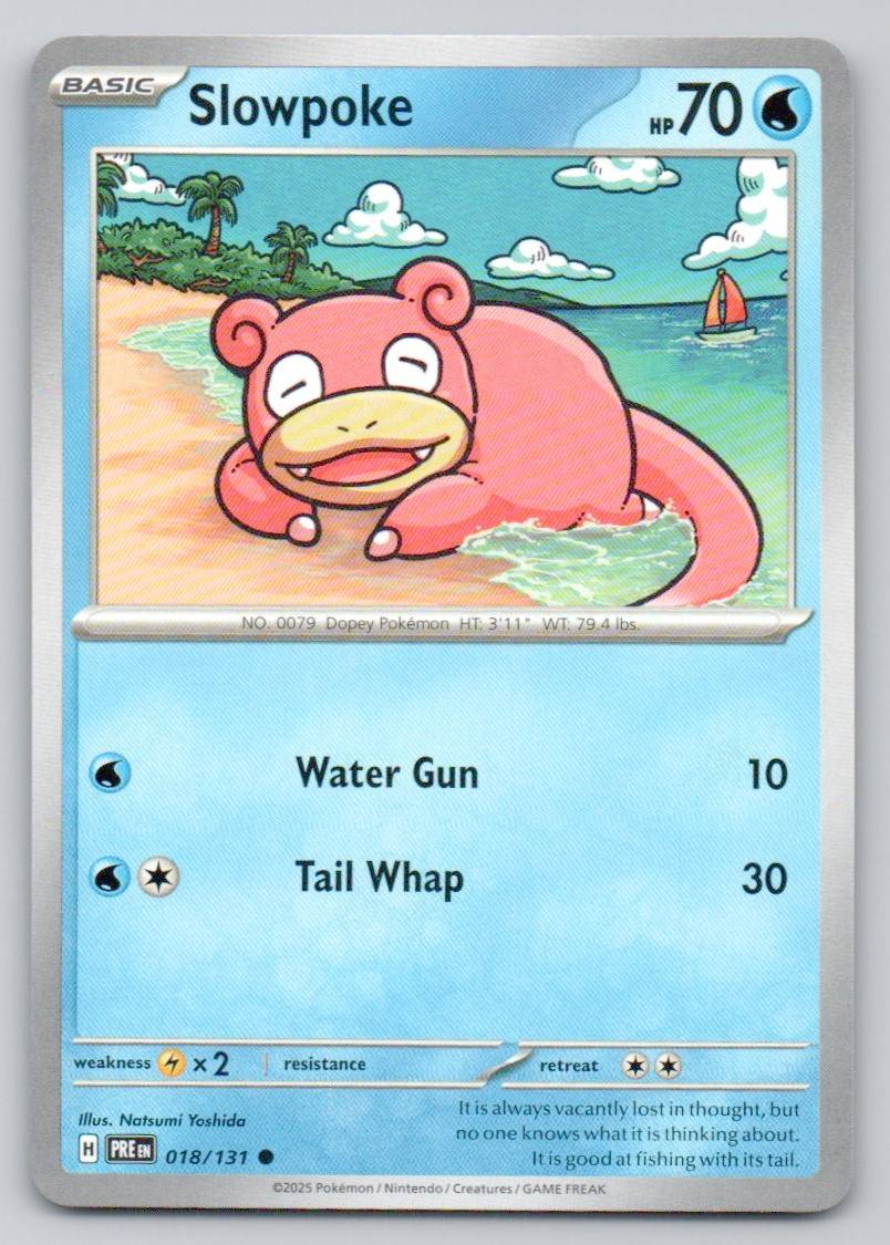 Slowpoke 018 NOR Card - Prismatic Evolutions