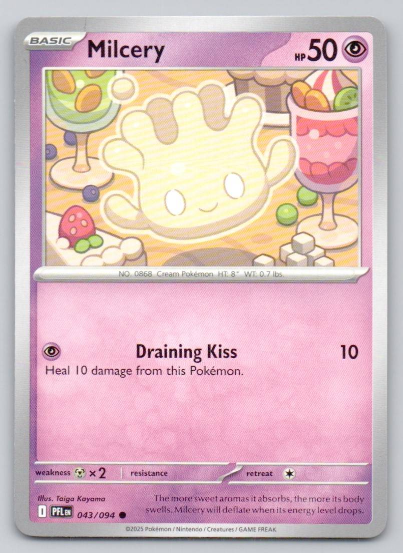 Milcery 043 NOR Card - Phantasmal Flames