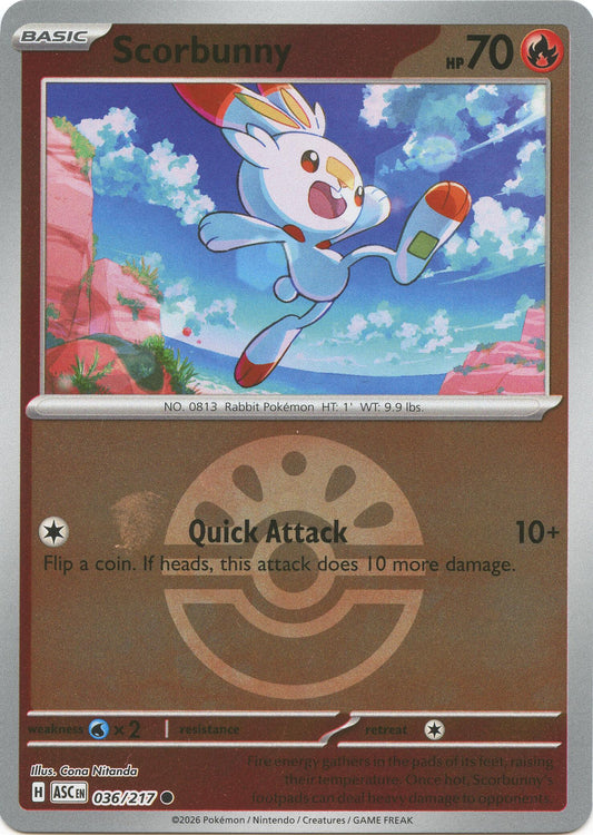 Scorbunny - 036/217 (Friend Ball)