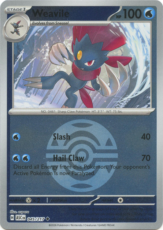 Weavile - 045/217 (Dusk Ball)