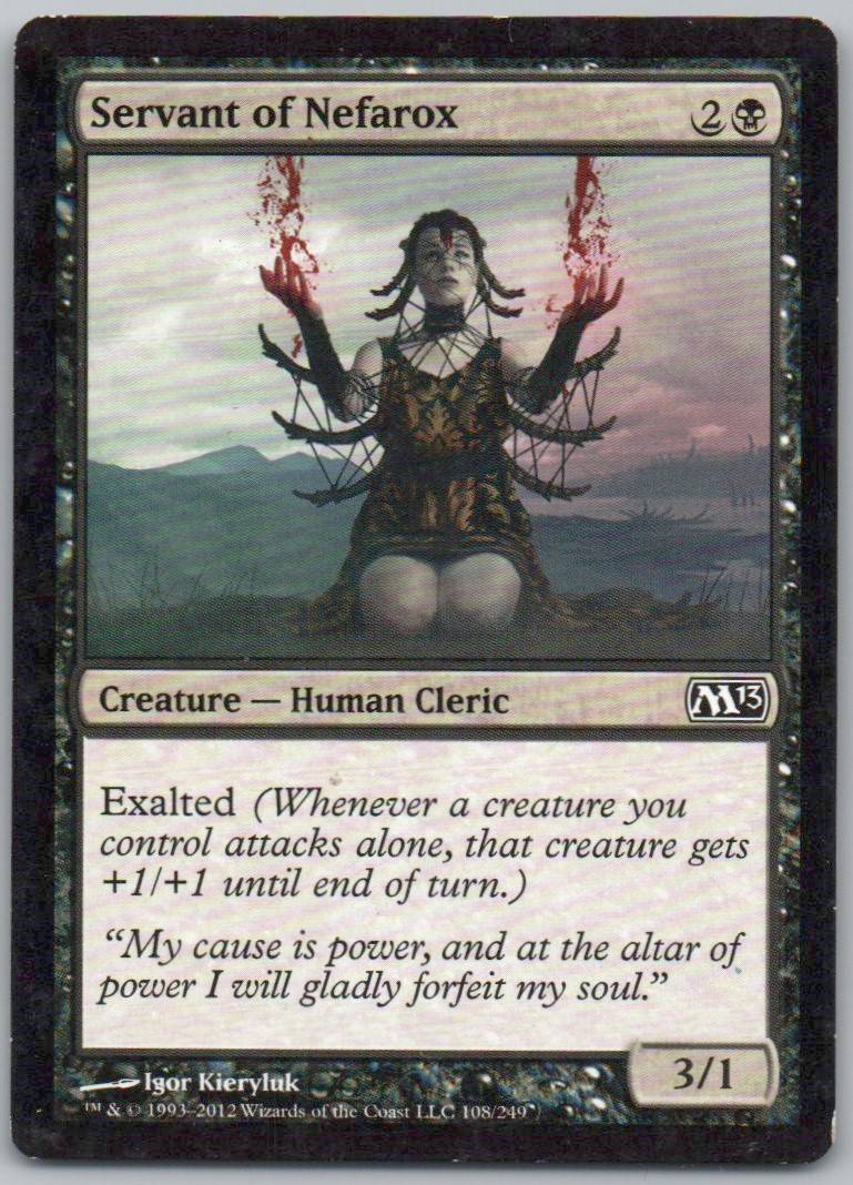 Servant of Nefarox 108 Normal Creature Card - Magic 2013