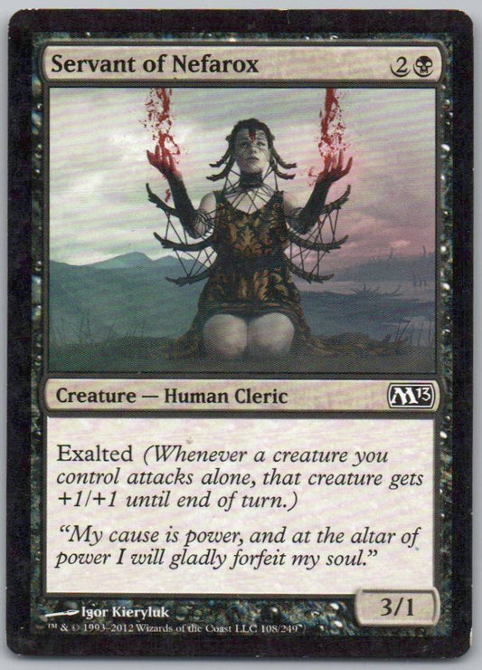 Servant of Nefarox 108 Normal Creature Card - Magic 2013