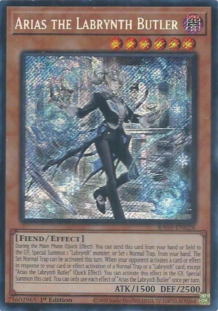 Arias the Labrynth Butler (Secret Rare)