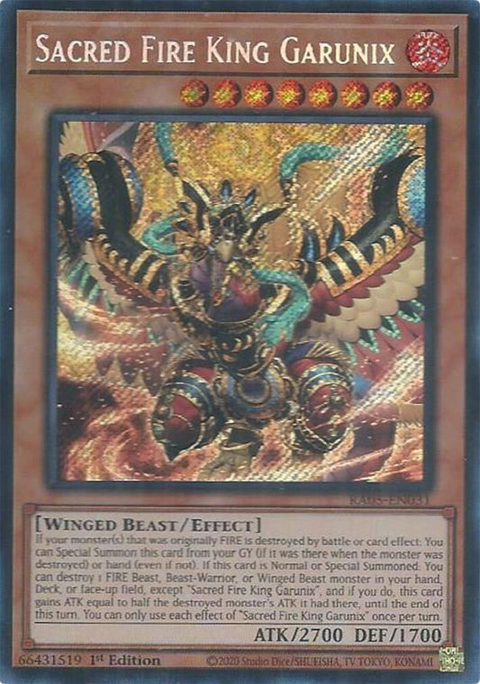 Sacred Fire King Garunix (Secret Rare)