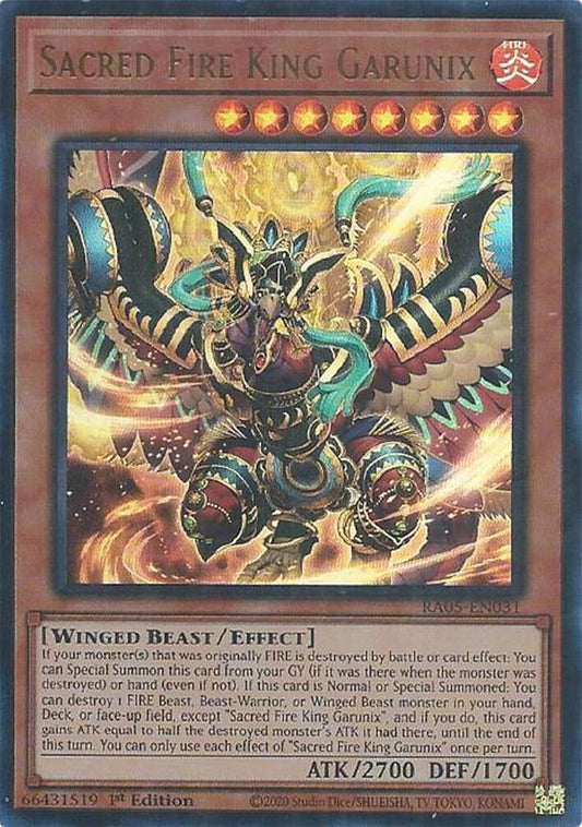 Sacred Fire King Garunix (Ultra Rare)