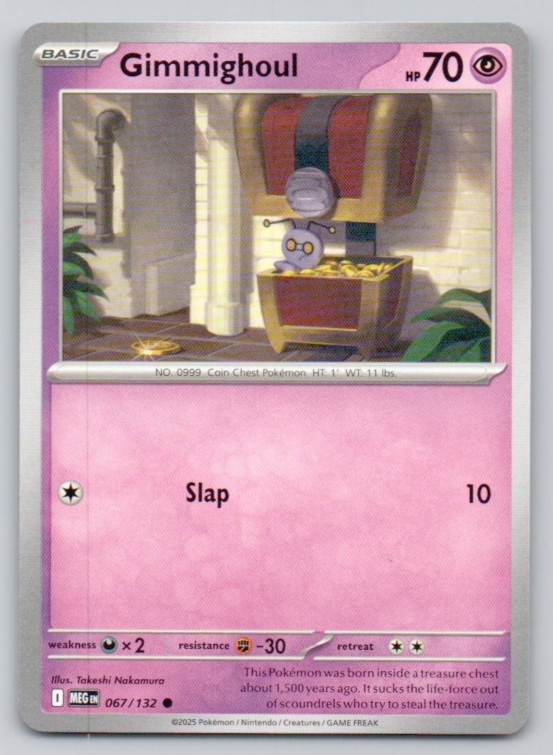Gimmighoul 067 NOR Card - Mega Evolution