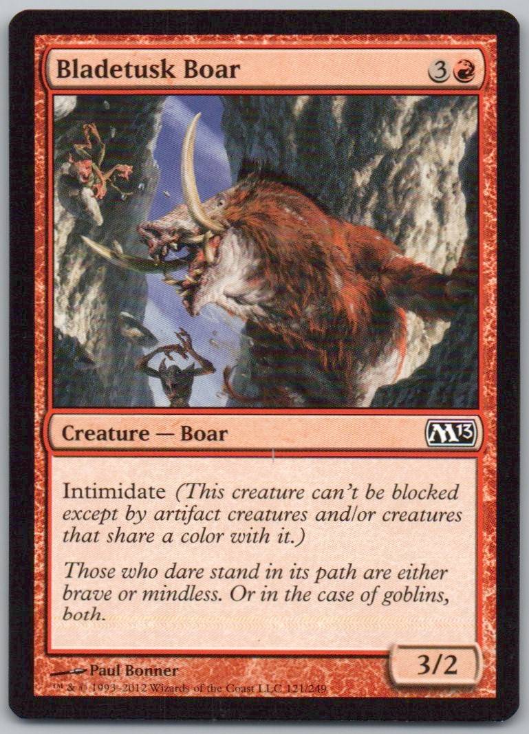 Bladetusk Boar 121 Normal Creature Card - Magic 2013