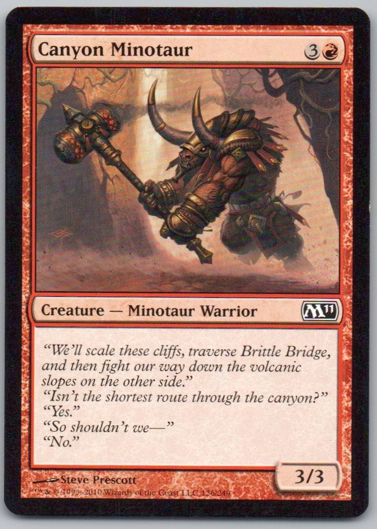 Canyon Minotaur 126 Normal Creature Card - Magic 2011