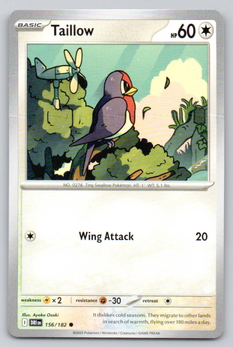 Taillow 156 NOR Card - Destined Rivals