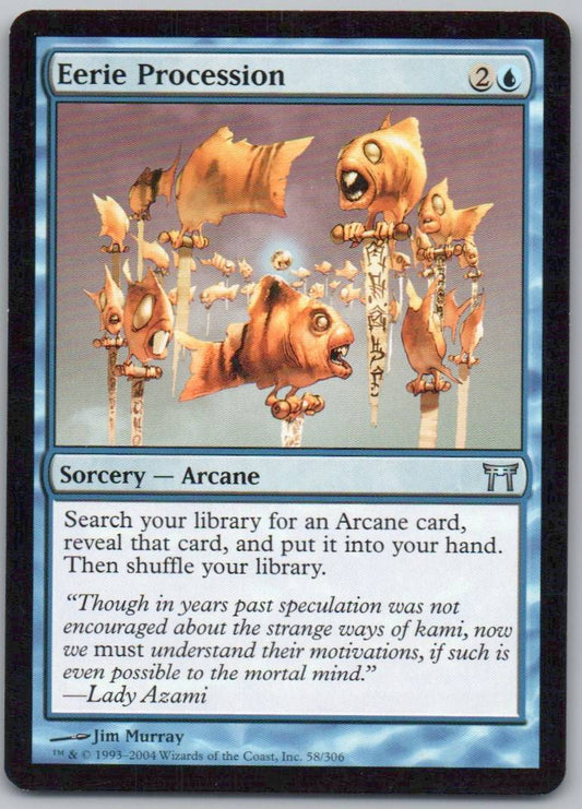 Eerie Procession 58 Normal Sorcery Card - Champions of Kamigawa