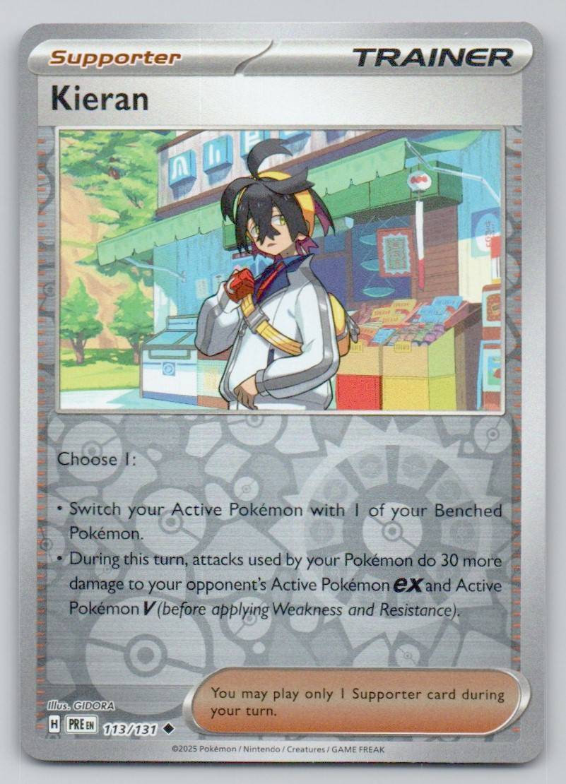 Kieran 113 REV Card - Prismatic Evolutions