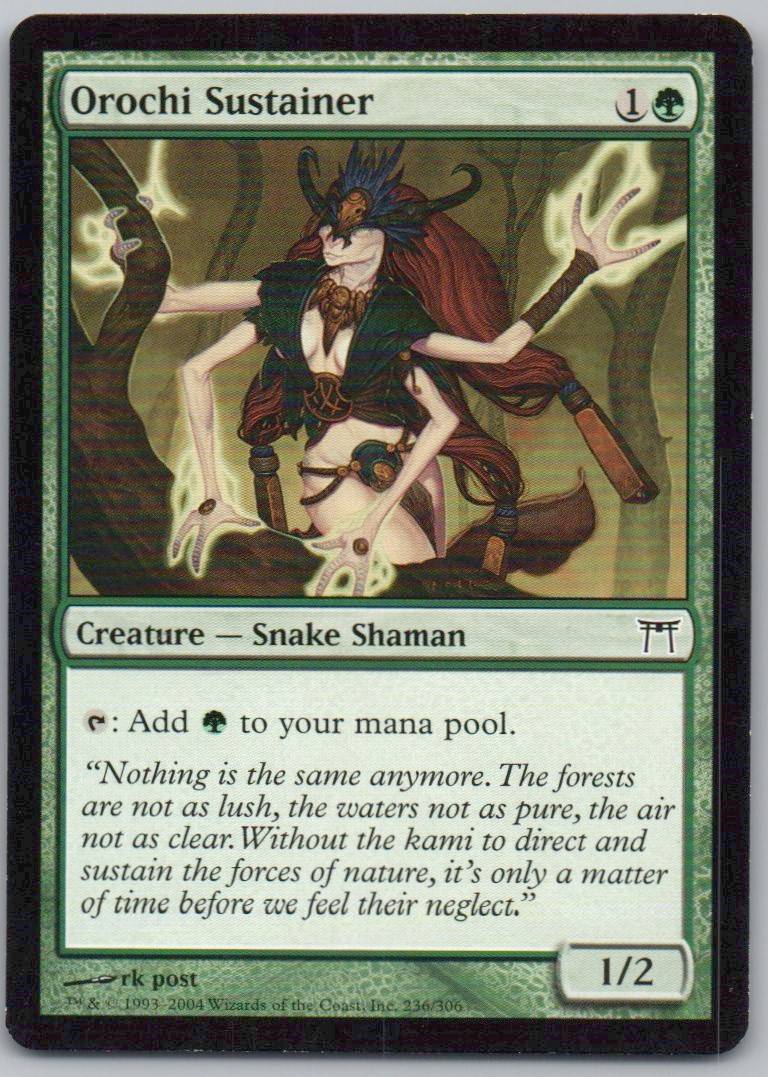 Orochi Sustainer 236 Normal Creature Card - Champions of Kamigawa