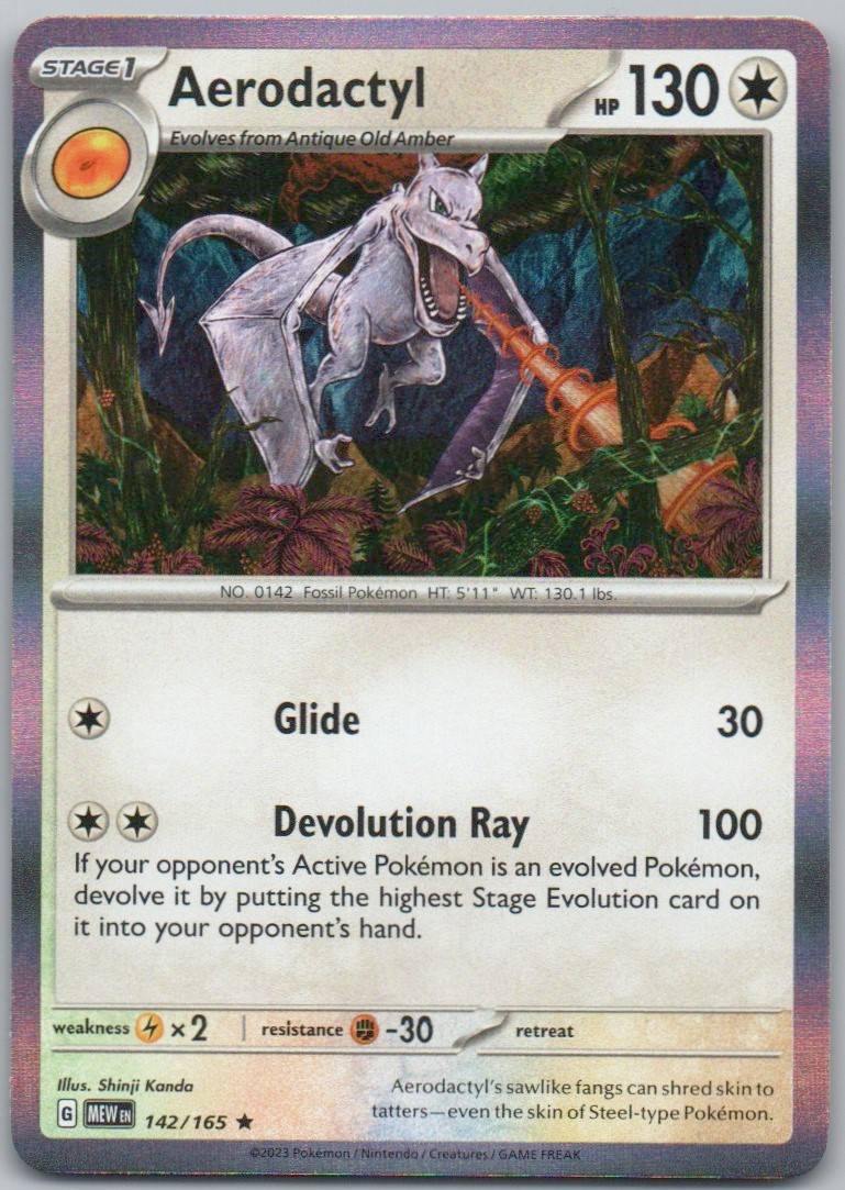 Aerodactyl 142 NOR Card - 151