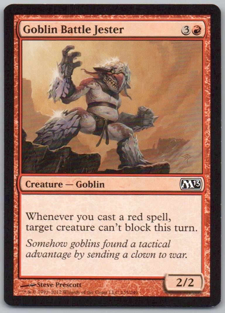 Goblin Battle Jester 135 Normal Creature Card - Magic 2013