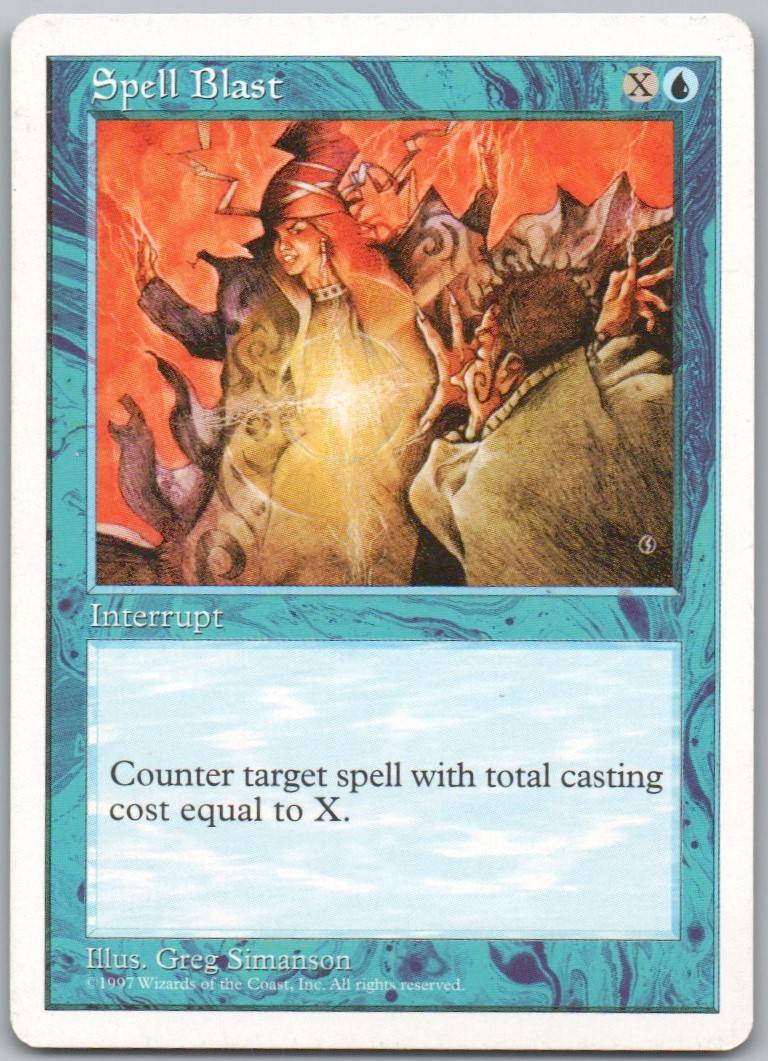 Spell Blast  Normal Instant Card - Fifth Edition