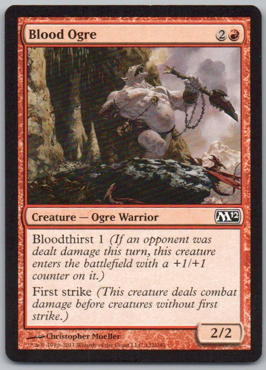 Blood Ogre 122 Normal Creature Card - Magic 2012