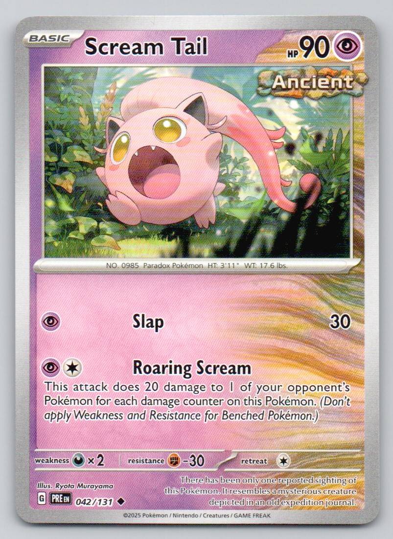 Scream Tail 042 NOR Card - Prismatic Evolutions