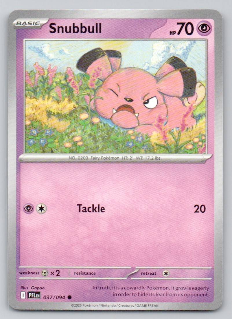 Snubbull 037 NOR Card - Phantasmal Flames