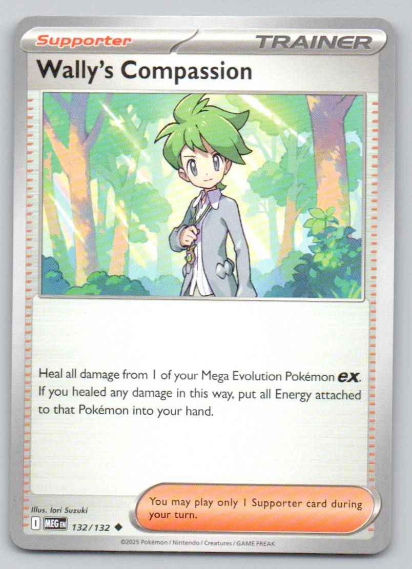 Wally's Compassion 132 NOR Card - Mega Evolution