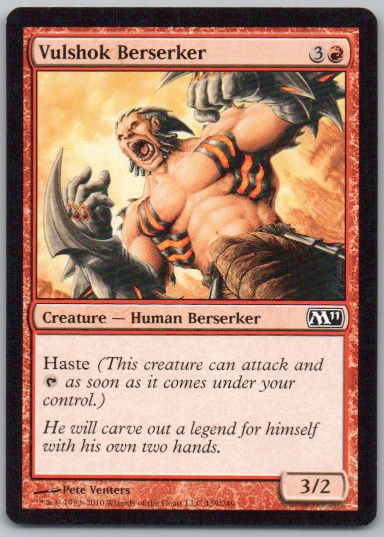 Vulshok Berserker 159 Normal Creature Card - Magic 2011