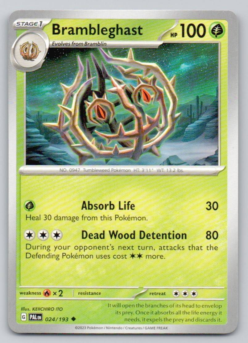 Brambleghast 024 NOR Card - Paldea Evolved