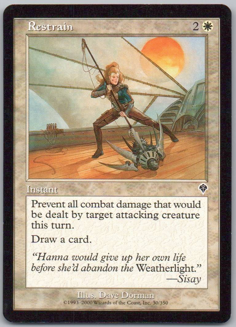 Restrain 30 Normal Instant Card - Invasion