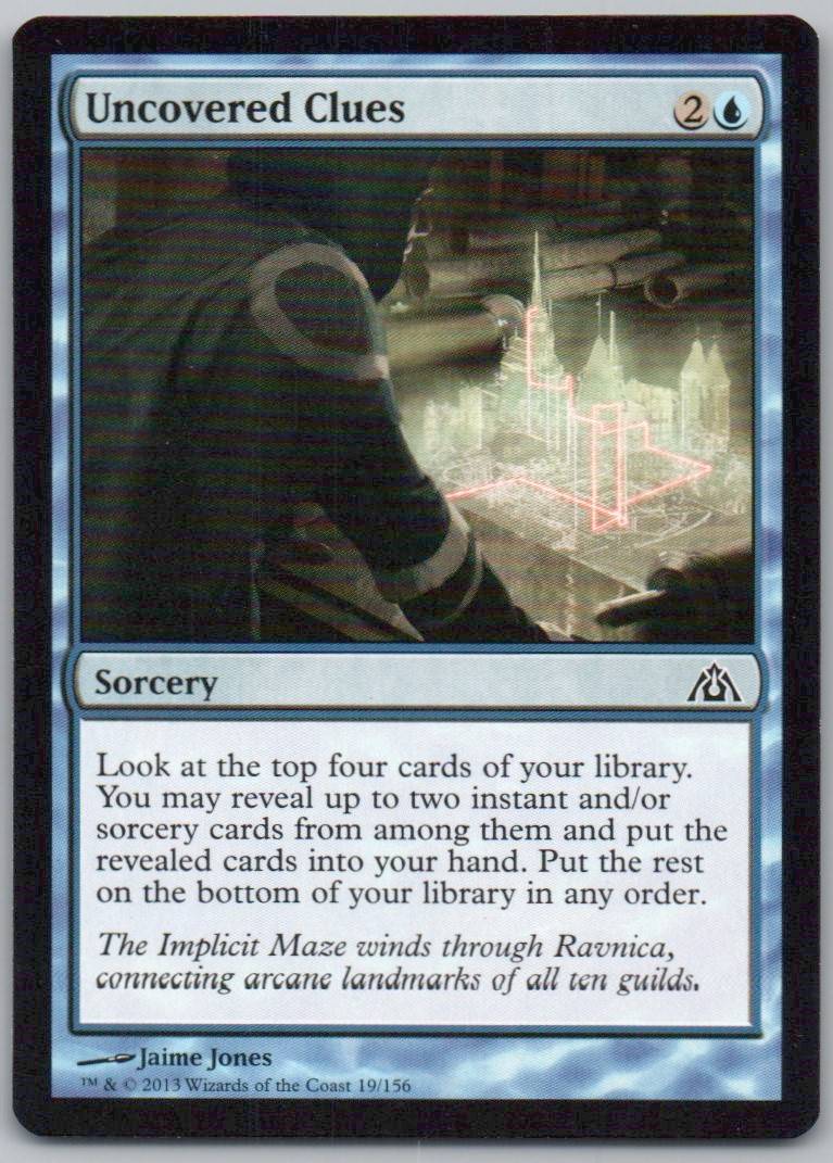 Uncovered Clues 19 Normal Sorcery Card - Dragon's Maze