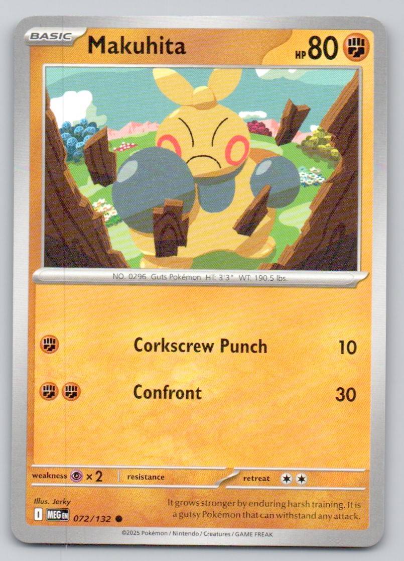 Makuhita 072 NOR Card - Mega Evolution