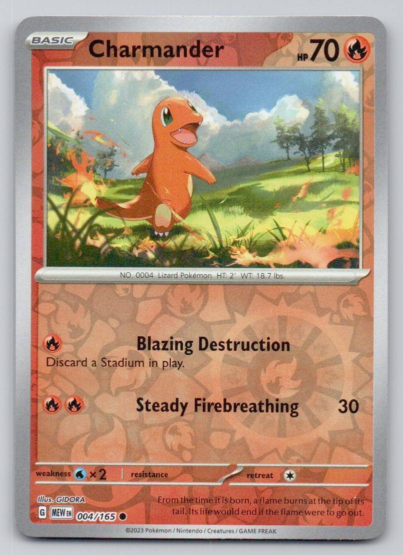 Charmander 004 REV Card - 151
