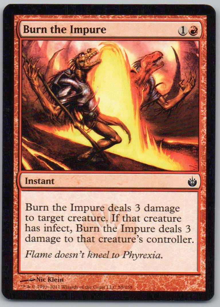 Burn the Impure 59 Normal Instant Card - Mirrodin Besieged