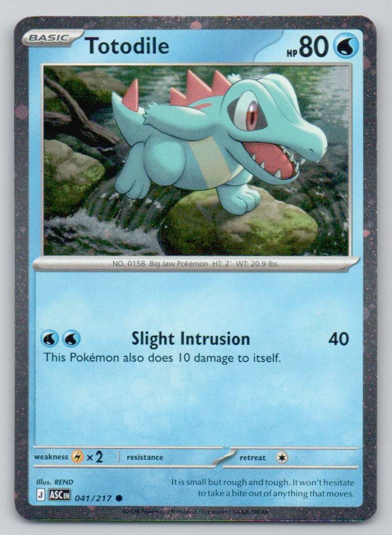 Totodile (Cosmos Holo) 041 HOL Card - Miscellaneous Cards & Products