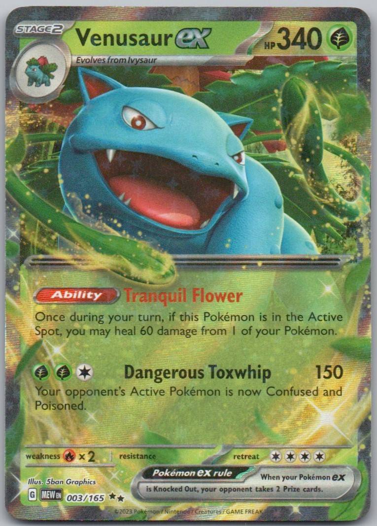 Venusaur ex 003 NOR Card - 151