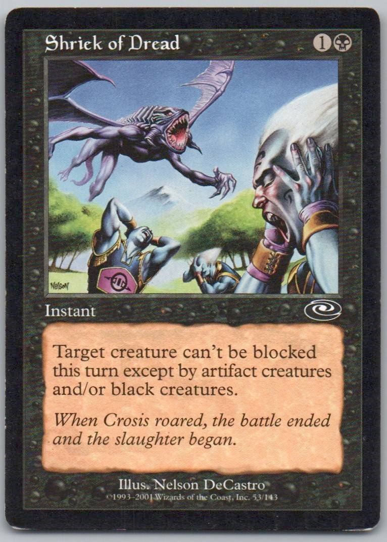 Shriek of Dread 53 Normal Instant Card - Planeshift