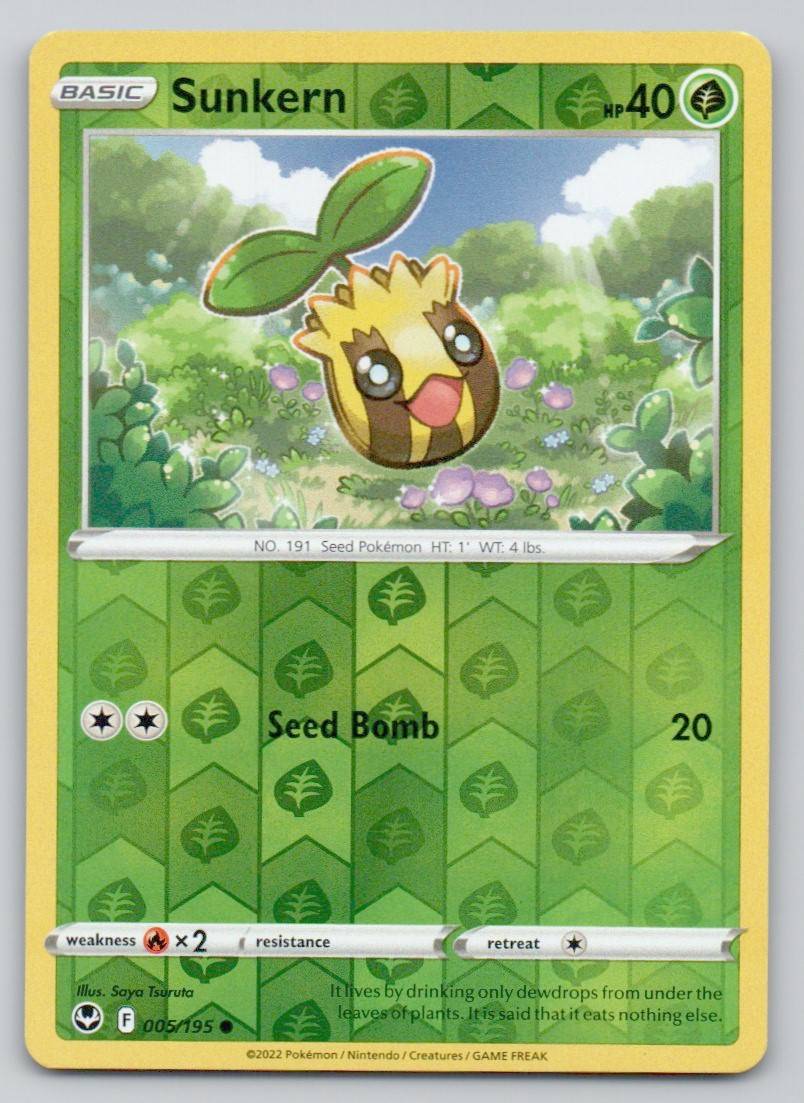 Sunkern 005 REV Card - Silver Tempest
