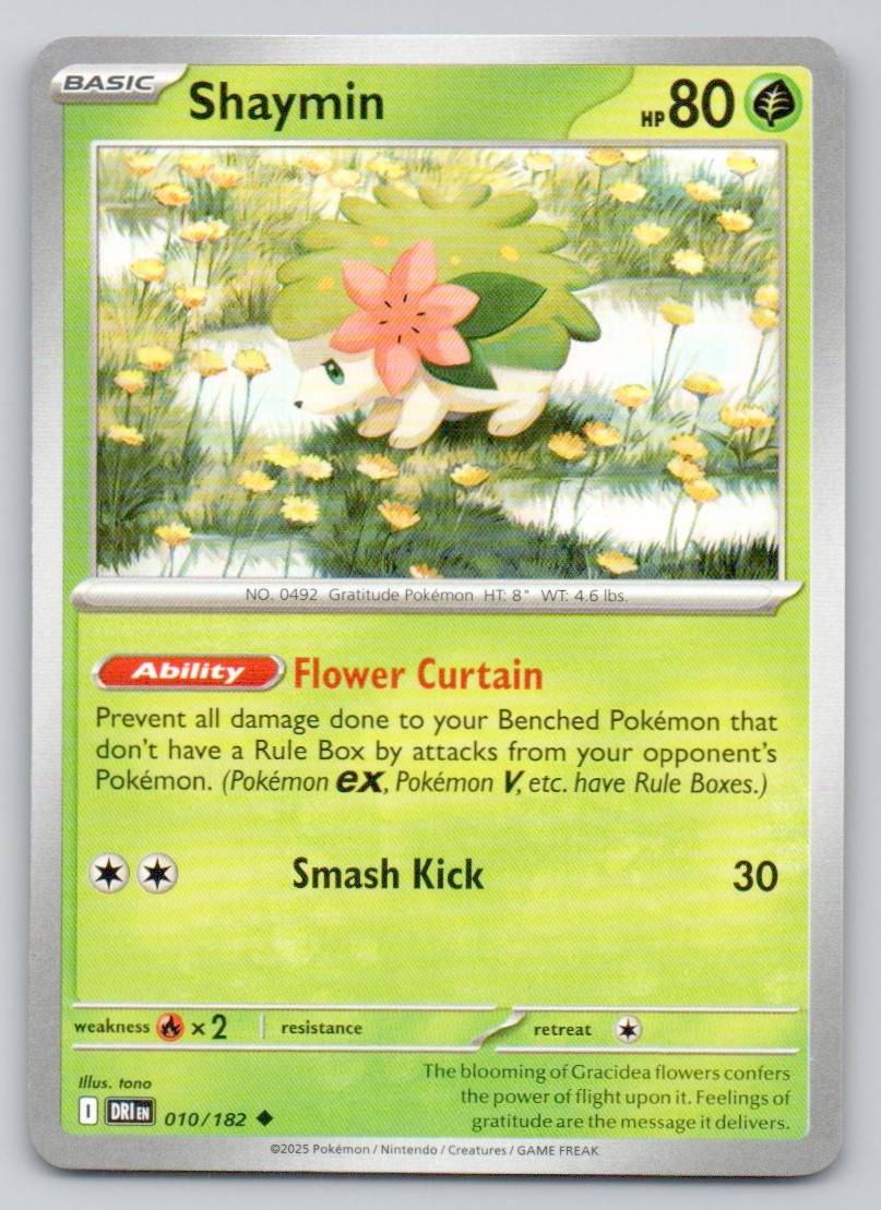 Shaymin 010 NOR Card - Destined Rivals