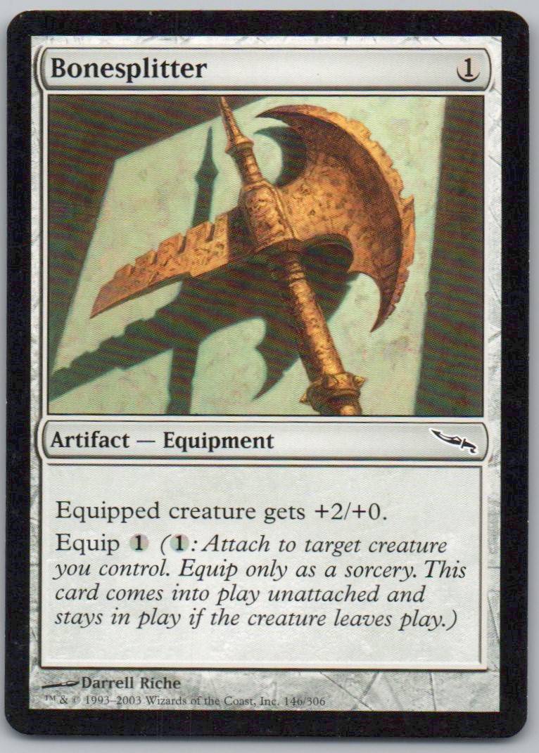 Bonesplitter 146 Normal Artifact Card - Mirrodin