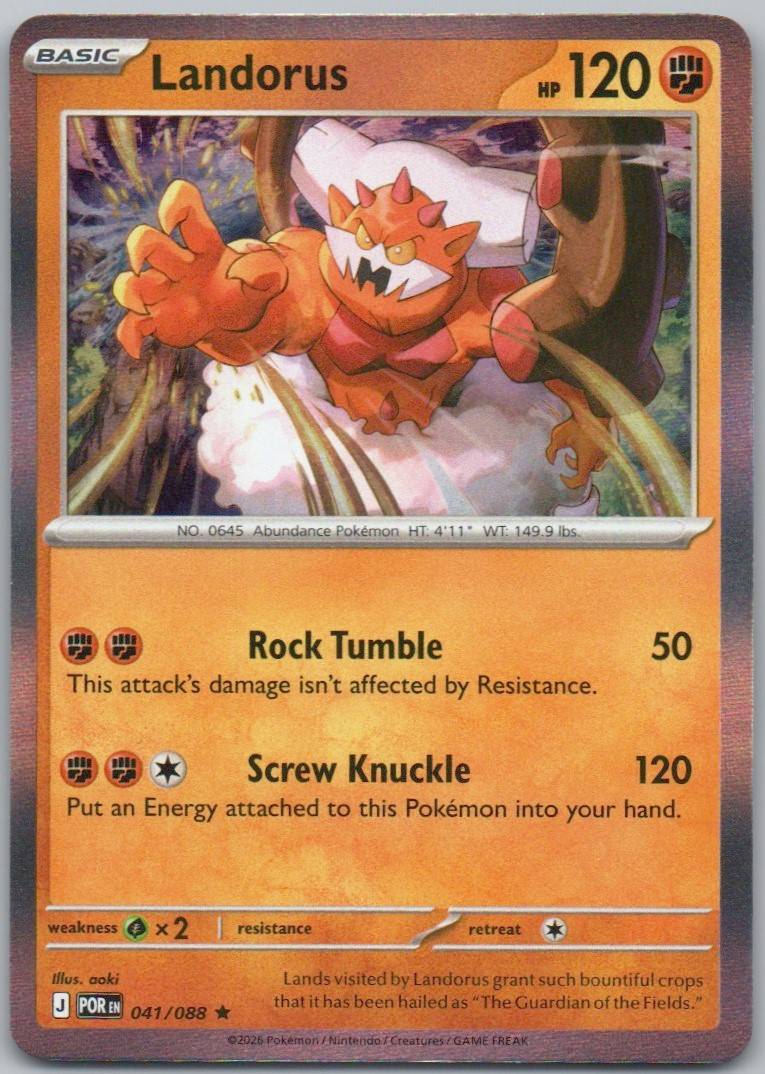 Landorus 041 NOR Card - Perfect Order