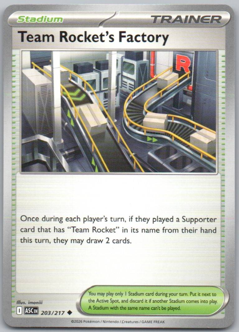 Team Rocket's Factory 203 NOR Card - Ascended Heroes