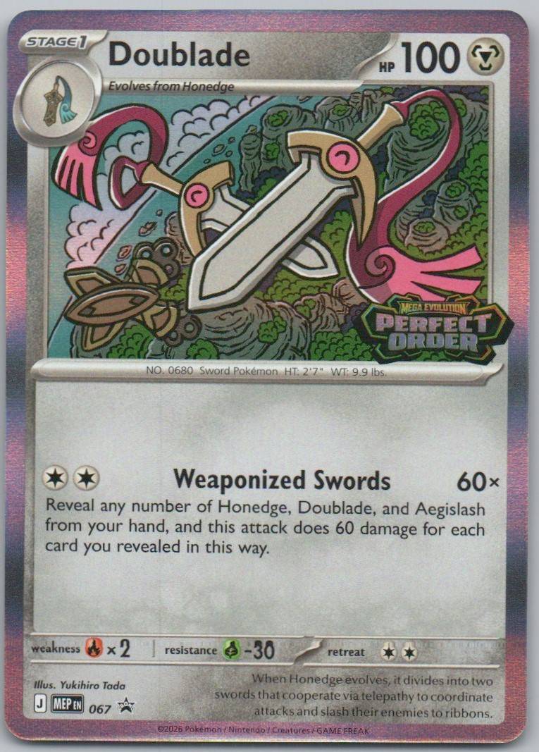 Doublade - 067 067 Stamp Metal Card - Mega Evolution Promo